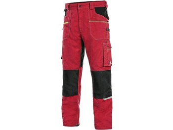 kalhoty STRETCH červená