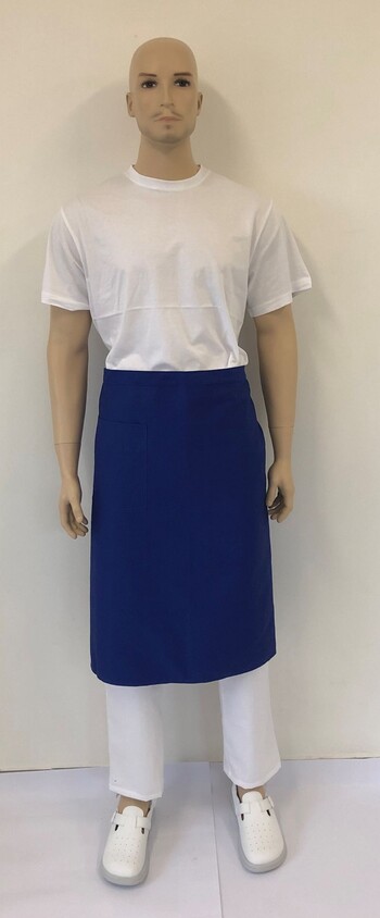 zástěra pizza dlouhá modrá